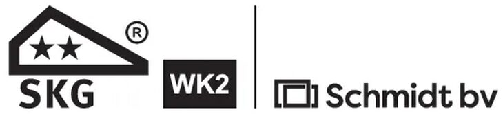Schmidt Sticker SKG Keurmerk 44x10mm HR Zwart