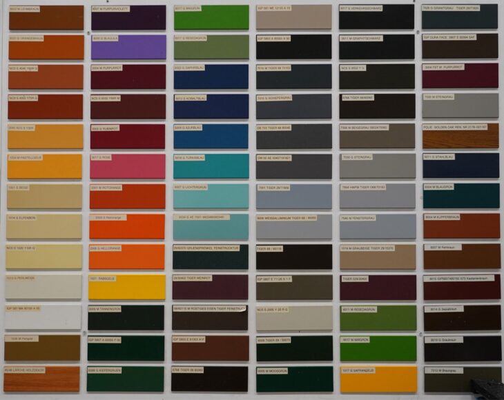 Kleurenwand voor website